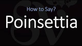 How to Pronounce Poinsettia CORRECTLY [upl. by Sardse]