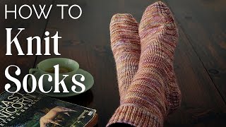 TUTORIAL How to KNIT SOCKS [upl. by Docilu]