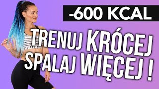 HIIT TURBO SPALANIE🔥INTEWAŁOWY TRENING ODCHUDZAJĄCY 600 KCAL 🔥4 X 6 MINUT  BRZUCH [upl. by Marwin]