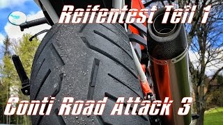 Reifentest 2017 Conti Road Attack 3  ZU VIEL GRIP  KurvenradiusTV [upl. by Idnat41]