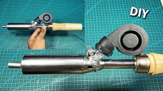 How to Make Hot Air Gun from Soldering Iron Simple DIY [upl. by Ibocaj]