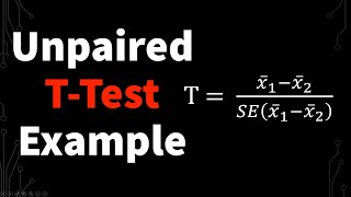 Unpaired T Test Example  Unpaired Student TTest Example [upl. by Betthezel]