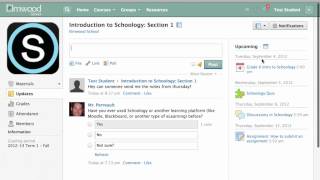 Schoology Student Basics [upl. by Brenton]