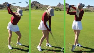 How to Swing a Golf Club  Being Basic with Paige Beginner Golfer Series [upl. by Emalee]