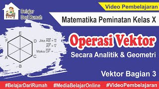 Operasi Vektor Secara Analitik dan Geometri Vektor Bagian 3 Matematika Peminatan Kelas 10 [upl. by Gabbie573]