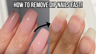 4 WAYS TO REMOVE DIP POWDER NAILS AT HOME  FAST amp EASY [upl. by Yebloc]