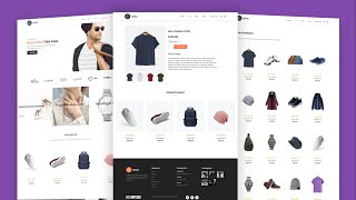 Ecommerce Website With HTML CSS JavaScript  Full Responsive ecommerce Website [upl. by Nivrad]