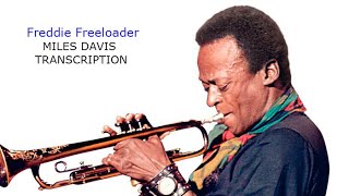 Freddie FreeloaderMiles Davis Bb Solo Transcribed by Carles Margarit [upl. by Atillertse]