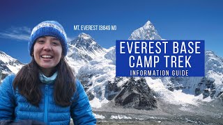 Everest Base Camp Trek Information Guide  Budget itinerary tips and FAQs  Tanya Khanijow [upl. by Arataj]