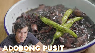 EASY Squid Adobo Recipe Adobong Pusit with Erwan Heussaff [upl. by Naitsirc]