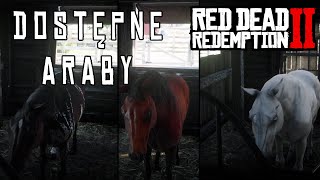 Red Dead Redemption 2  Trzy NAJLEPSZE KONIE ARABSKIE  LOKALIZACJA [upl. by Joseph]