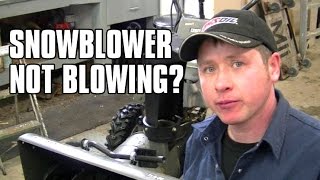 HOWTO Quickly Diagnose A Snowblower That Wont Blow Snow [upl. by Yedoc741]