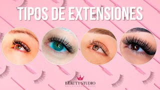 TIPOS DE EXTENSIONES DE PESTAÑAS ♥ Beauty Studio [upl. by Emiatej]