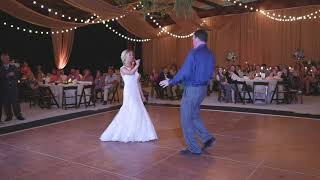 FUN FATHER DAUGHTER WEDDING DANCE  Starts slowENDS FAST [upl. by Ecinehs]