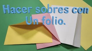 Como hacer un sobre de papel [upl. by Rebna]