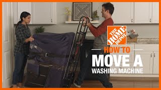 How to Move A Washing Machine  Washers amp Dryers  The Home Depot [upl. by Nilpik]