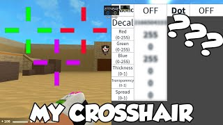 My Crosshair Settings  How to Customize your Crosshair Counter Blox [upl. by Abigael]