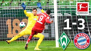 Lewandowski Keeps Scoring  SV Werder Bremen  FC Bayern München  13  Highlights  Matchday 25 [upl. by Akinad]