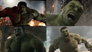 Evolution of The Hulks Roars in the MCU 2008  2018 [upl. by Nuahsal]