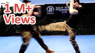 KRAV MAGA TRAINING • How to use Front Kicks in a real fight [upl. by Eoz]