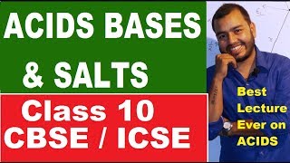 Acids Bases and Salts 01  ACIDS  CBSE  ICSE CLASS 10 [upl. by Iat]