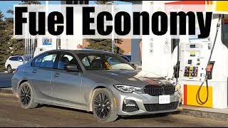 2022 BMW 3Series 330e PlugIn Hybrid  Fuel Economy MPG Review  Fill Up Costs [upl. by Beatty]