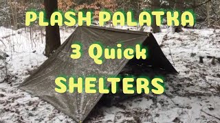 Plash Palakta 3 Quick Shelter Options [upl. by Zeeba365]