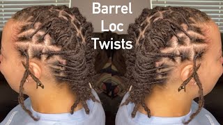 How To Barrel Twist on Locs [upl. by Audy]