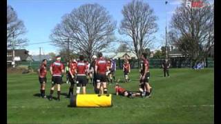 R80 Rugby Coaching Ruck Defence Drill with Scott Robertson [upl. by Enrobialc]