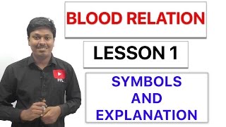 BLOOD RELATION  SYMBOLS AND EXPLANATION  Lesson 1 [upl. by Geraud]