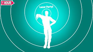 Fortnite LUNAR PARTY Dance 1 Hour Version Chapter 4 ICON SERIES Emote [upl. by Anaejer]