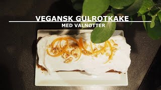 OPPSKRIFT⎮VEGANSK GULROTKAKE [upl. by Ellehsal139]