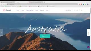 Travelling Website Using Django Backend and Mysql Database [upl. by Lessur]