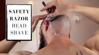 SAFETY RAZOR HEAD SHAVING IS BETTER [upl. by Caddaric]