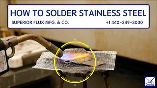 How To Solder Stainless Steel [upl. by Polash476]