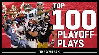 Top 100 Plays in Playoff History  NFL Throwback [upl. by Shipp]