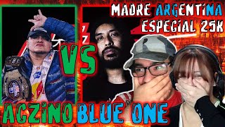 25 MIL GRACIAS MADRE ARGENTINA REACCIONA A ACZINO VS BLUE ONE EN LINEA 16  VAYA PALIZON DIOS [upl. by Maximo]