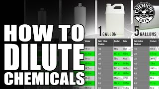 How To Dilute Chemicals  Chemical Guys  Car Detailing [upl. by Lodnar]