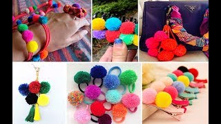 30 ideas con pompones de lana [upl. by Bernadette]