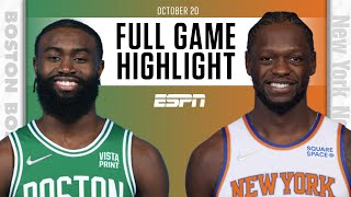 Boston Celtics at New York Knicks  Full Game Highlights [upl. by Scutt]