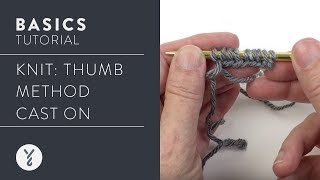 Knit Thumb Method Cast On [upl. by Chong]