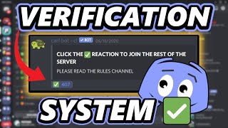 How to make a Discord verification system 2021 [upl. by Janet]