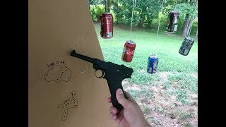 Umarex P08 Luger Replica CO2 Pistol Review [upl. by Aihsenat]