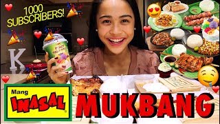 MANG INASAL MUKBANG  1K Subs Celebration [upl. by Jenei854]