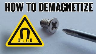 🛠💡 DIY How To Demagnetize screwdrivers tweezers drills bits or watches Quickly and effectively [upl. by Nosnirb]