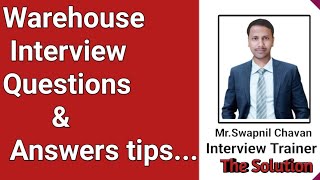 Warehouse interview questions and answers tips [upl. by Anirtruc]