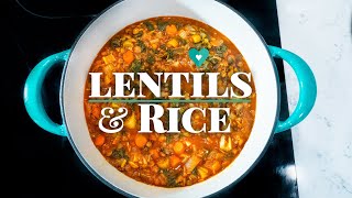 Lentils and Rice Recipe Easy  Lentil Stew [upl. by Acessej424]