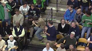 Boston Celtics fan Jeremy Fry dances to Bon Jovis quotLivin on a Prayerquot [upl. by Iidnarb]