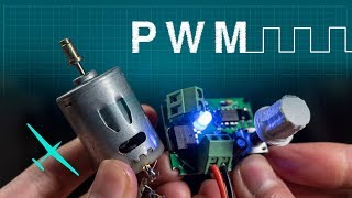 How PWM works  Controlling a DC motor with a homemade circuit [upl. by Otrepur666]