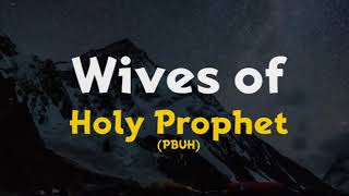 How many Wives did Holy Prophet PBUH have [upl. by Ashia]